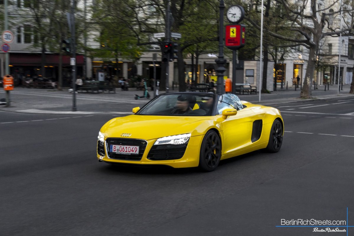 Audi R8 4.2 Spyder (2013) spotted in Berlin — BerlinRichStreets
